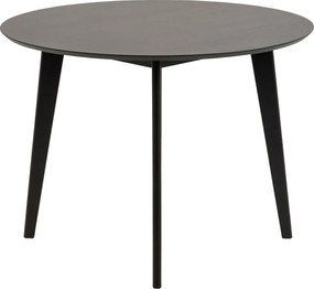 Okrągły stół nierozkładany Roxby 105 cm czarny