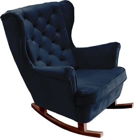 Fotel Relax z Tapicerowanym Siedzeniem i Podłokietnikami, Fotel TV 102x81x95cm Niebieski_29864