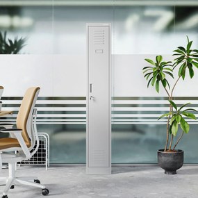 Szafka pracownicza metalowa szara: KACPER II 1 Plus