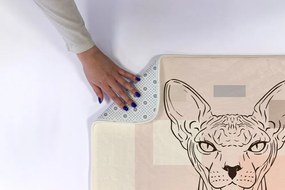 Dywanik antypoślizgowy do łazienki Dywanik antypoślizgowy do łazienki Kot Sfinks