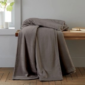 Ciemnoszary koc z mikropluszu 130x170 cm Raschel Velvet – Catherine Lansfield