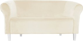 Sofa Milo tkanina Welur wygodna sofa tapicerowana do salonu i poczekalni : Kolor nogi - Biała, Kolor tkaniny - VELVET - MG50, Typ tkaniny - Velvet, Wysokość nogi - 15 cm