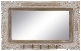 Lustro ścienne z drewnianą ramą 61x38 cm – Ixia