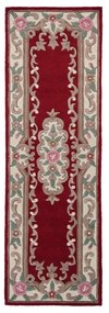 Czerwony wełniany dywan Flair Rugs Aubusson, 67x210 cm