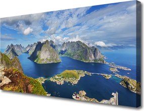 Obraz canvas Fiordy w Lazurowym Blasku