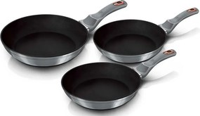 3 aluminiowe patelnie na każdy typ kuchenki A3-F75