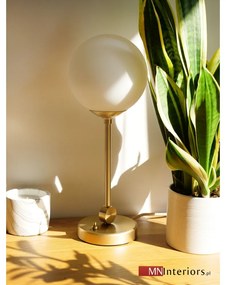 Złota lampka nocna/biurkowa z pełną kulą GP-B1