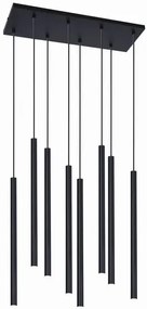 Czarna lampa wisząca nad stół 8 sopli - 4X S813 C3-G76
