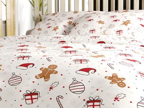 PrzytulneMieszkanie.pl PrzytulneMieszkanie.pl Bawełniana pościel GINGER JOY biała Rozmiar pościeli: 70 x 90 cm | 140 x 200 cm