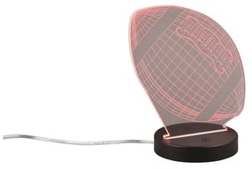 Czarna lampa stołowa LED (wys. 21,5 cm) Football – Trio