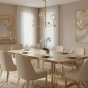 Lampa Wisząca Szklane Kule 3 szt APP918-3CP Złota