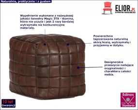 Tapicerowana pufa do salonu - Avelis 3X