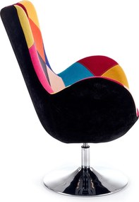 Elegancki fotel wypoczynkowy do salonu Butterfly Patchwork