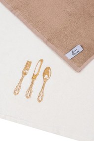 Ręczniki kuchenne HOME, 2 szt Kremowy / Mustard Zestaw (2szt., 40x60 cm)