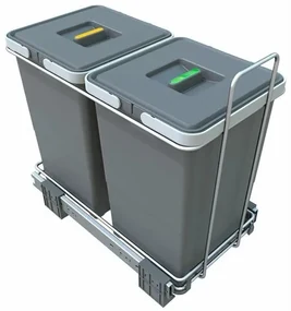 Elletipi Wbudowany kosz na śmieci ECOFIL, 12 + 12 l