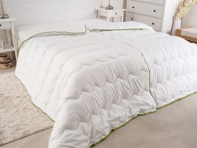 Całoroczna kołdra pikowana BELLA ALOE VERA 140x200 cm, biała