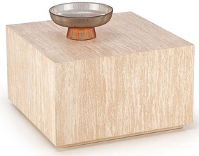 Nowoczesna kwadratowa ława kawowa trawertyn R8-Z84