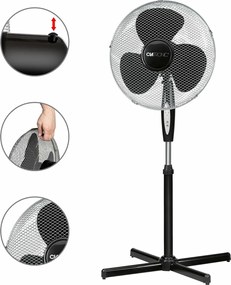 Clatronic VL 3741 wentylator stojący z pilotem zdalnego sterowania