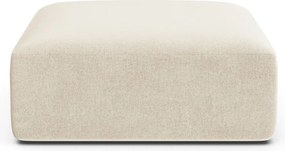 Beżowy aksamitny podnóżek Campi – Cosmopolitan Design