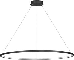 Żyrandol LED na lince SATURNO 65W/230V Ø120 cm IP44 czarny