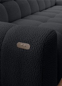 Narożnik COCOON S w układzie L z elektryczną regulacją siedziska Lewostronny w tkaninie JAGUAR 22