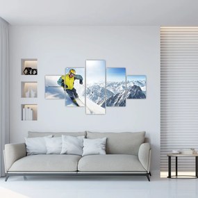 Obraz - Narciarz (125x70 cm)