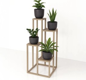Nowoczesny kwietnik Jali XL w kolorze beżowym