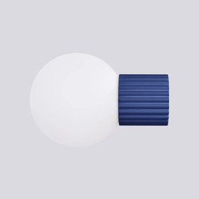Kinkiet HALO ultramaryna IP44 ryflowany SOLLUX  LIGHTING