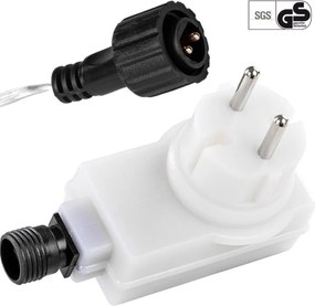 Świąteczna kurtyna świetlna - 3x6m, 600 LED, kolorowa