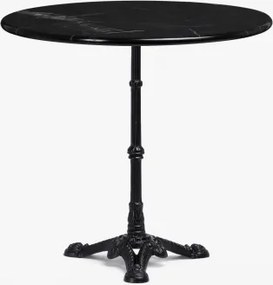 Stolik Barowy Z Marmuru Roma Czarny & Redondo & Marmur Nero Marquina - Sklum