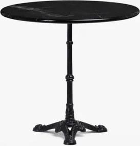 Stolik Barowy Z Marmuru Roma Marmur Nero Marquina & Redondo & Czarny - Sklum
