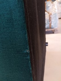 PROMOCJA Ciemnozielona rozkładana narożna sofa CAVELO, dwustronna II. gatunek