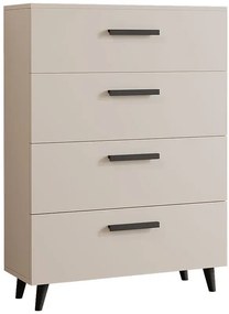 Nowoczesna kaszmirowa komoda z szufladami - Nivegi 5S