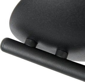 Nowoczesny reflektor zakrzywiony czarny 4-punktowy - Jeany