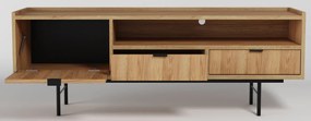 Szafka pod telewizor na nóżkach 150 cm hikora naturalna F2-P45