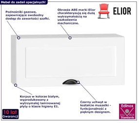 Biała skandynawska szafka okapowa - Algare 42X 80 cm