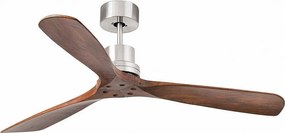 Faro Barcelona – Lantau L, wentylator sufitowy ze stali i drewna – cichy silnik prądu stałego, brak światła, pilot zdalnego sterowania, 6 prędkości