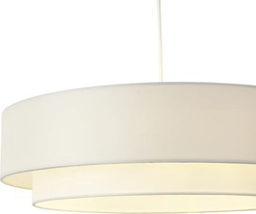 Nowoczesna lampa wisząca biała 50 cm 3-punktowa - Drum Duo