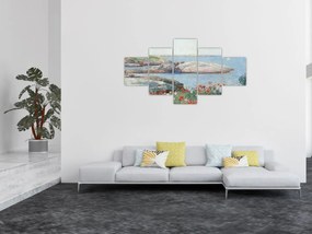 Obraz - Childe Hassam, Poppies,  Isles of Shoals, reprodukcje (125x70 cm)