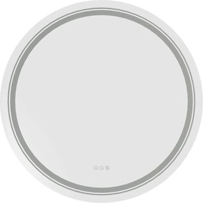 Okrągłe lustro łazienkowe z podświetleniem LED Dover 80 Halmar