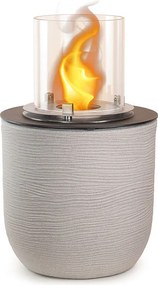 Kominek bioetanolowy, palenisko ogrodowe, wolnostojące, do użytku wewnątrz i na zewnątrz, RAFFAELLO Corda Beige, śr. 35 x wys. 55 cm
