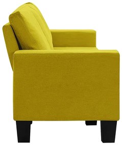 Ponadczasowa 4-osobowa żółta sofa - Lurra 4Q