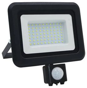 Naświetlacz zewnętrzny LED z czujnikiem LED/50W/230V 4000K IP44 czarny