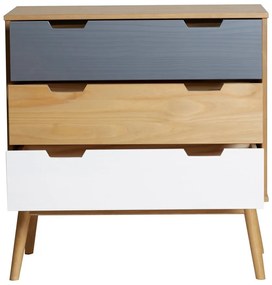 Komoda z litego drewna sosnowego Marckeric Cusco, szer. 80 cm