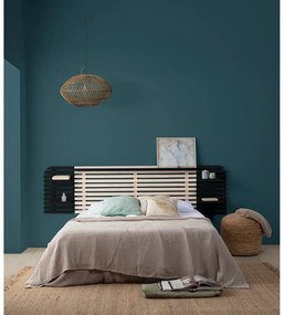 Zagłówek z litego drewna sosnowego 240x62 cm Dimas – Marckeric