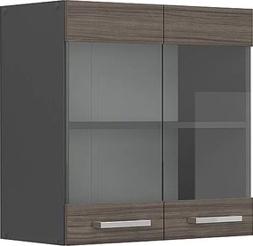 Szklana szafka kuchenna szlachetna szarość 60x31x60 r-line