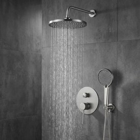 Zestaw natryskowy podtynkowy Rea Lungo Stripe Nikiel Szczotkowany + BOX