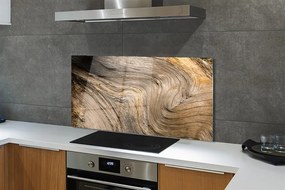 Szklany Panel Organiczny Rysunek Drewna