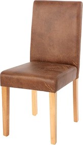 Krzesło do jadalni Littau tekstylne,  imitacja zamszu, jasne nogi