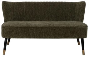 Zielona sofa z tkaniny szenilowej 134 cm Glam – Ixia